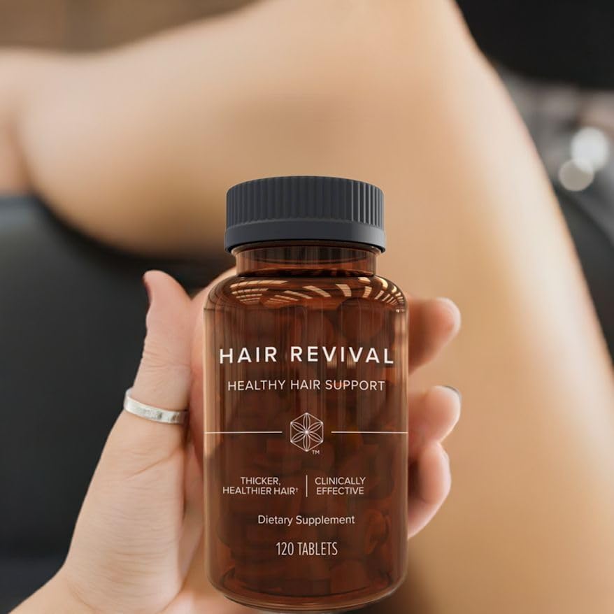 Isagenix Hair Revival - Natural Hair Growth & Thickening Supplement - Biotin & Amino Acids - 120 Tablets