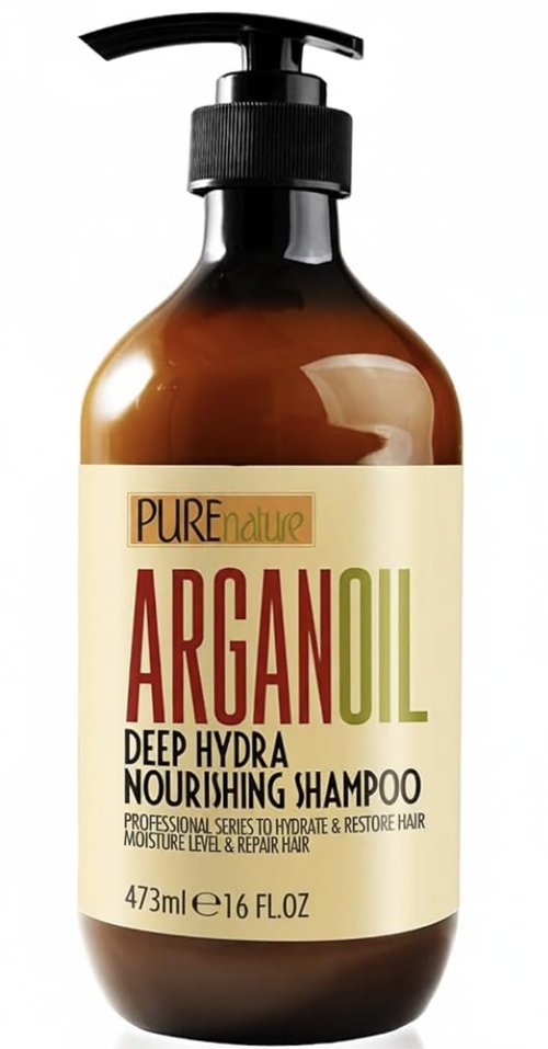 Moroccan Argan Oil Shampoo - Moisturizing Treatment for All Hair Types - Sulfate & Paraben Free - Salon Grade