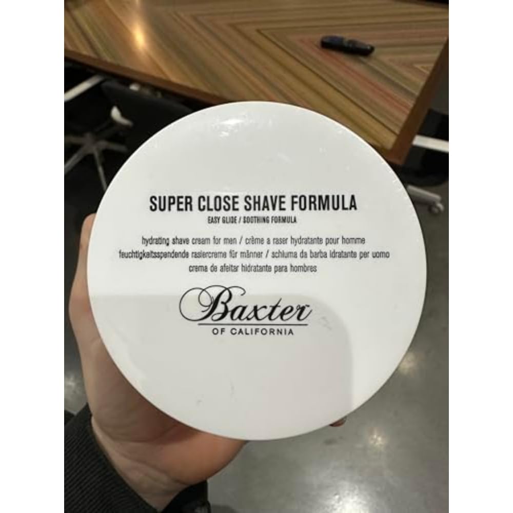 Baxter of California Super Close Shave Formula - Easy Glide Soothing Cream with Tea Tree Oil & Peppermint