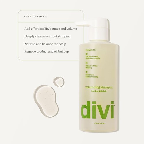 Divi Volumizing Shampoo - Lightweight Formula for Fine Hair | Nourishes and Balances Scalp