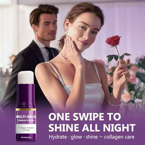 Calcium Multi Balm Stick, Moisturing Stick Hydrating, Friming and Anti-Wrinkle for Eyes, Face and Neck Skin, Tighten and Enhance Skin Elasticity for Woman