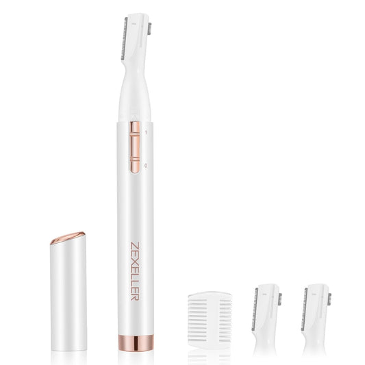 Skiennix Eyebrow Trimmer - Precision Facial Hair Remover for Chin, Neck & Upper Lip | Battery Operated