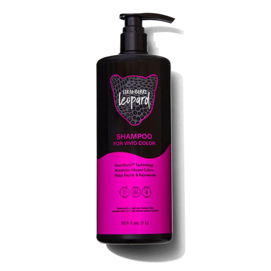 **Strawberry Leopard Shampoo - Vivid Color Repair & Rejuvenation for All Hair Types | 33.8 Fl Oz**