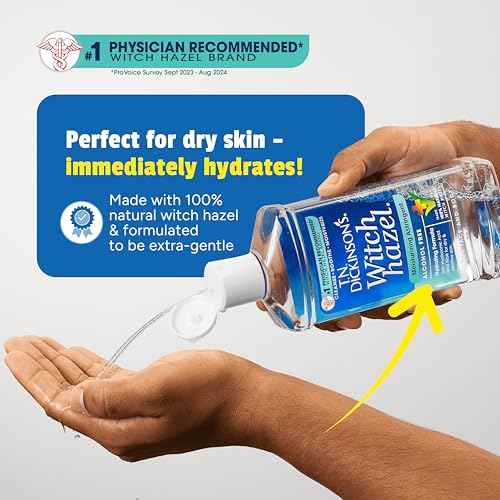T.N. Dickinson's Witch Hazel Alcohol Free Moisturizing Astringent | 100% Natural Witch Hazel | Calms, Nourishes, Hydrates Skin | for Face & Body | 16 Fl Oz