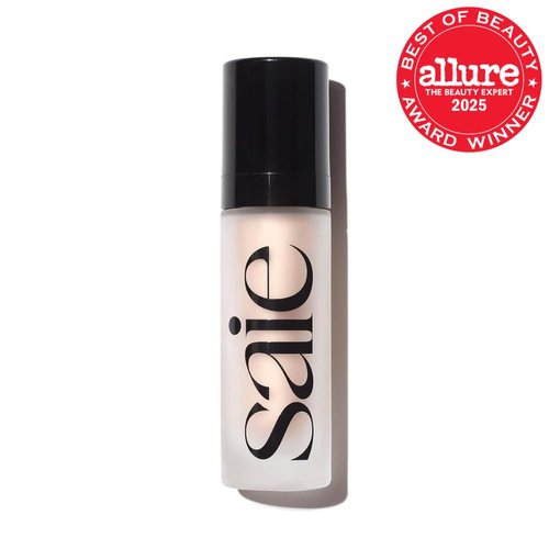 Saie Glowy Super Gel - Hydrating Makeup Primer & Illuminating Serum with Vitamin C - Starglow (1 oz)