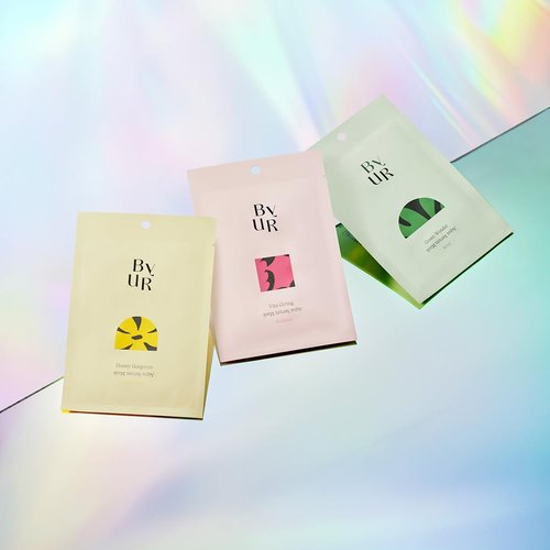 ByUR Vita Aqua Serum Mask - Brightening & Hydrating for Dark Spots, Hyaluronic Acid & Vitamin C | 4-Pack