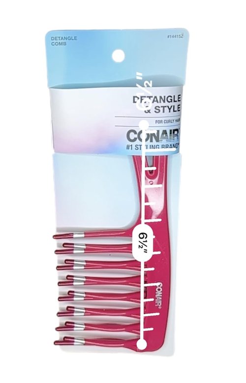 Conair Styling Essentials Detangle Comb - Effortless Styling & Tangle-Free Hair | Pack of 3