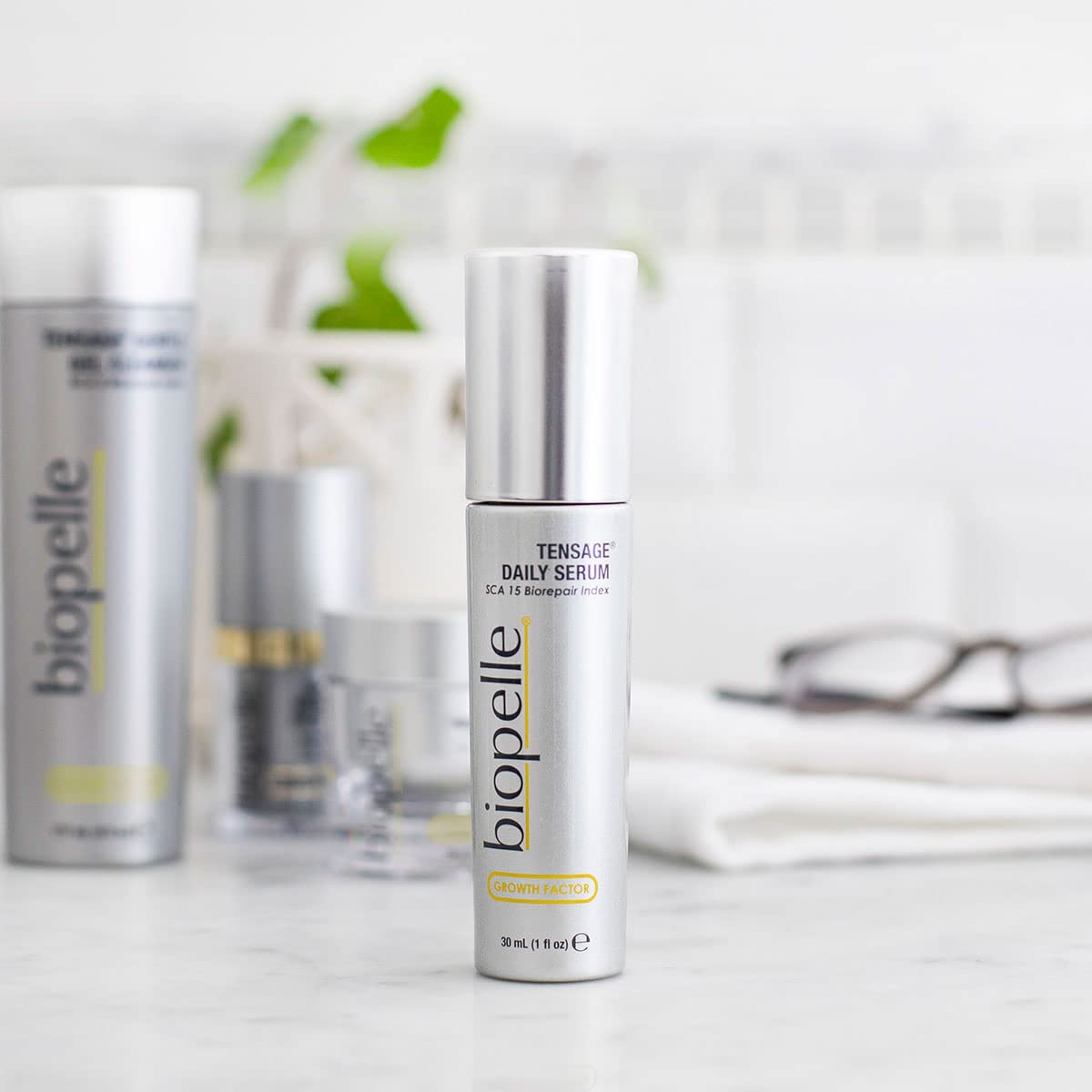 Biopelle Tensage Growth Factor Serum - Anti-Aging Snail Mucin with Niacinamide & Hyaluronic Acid | 1 Oz