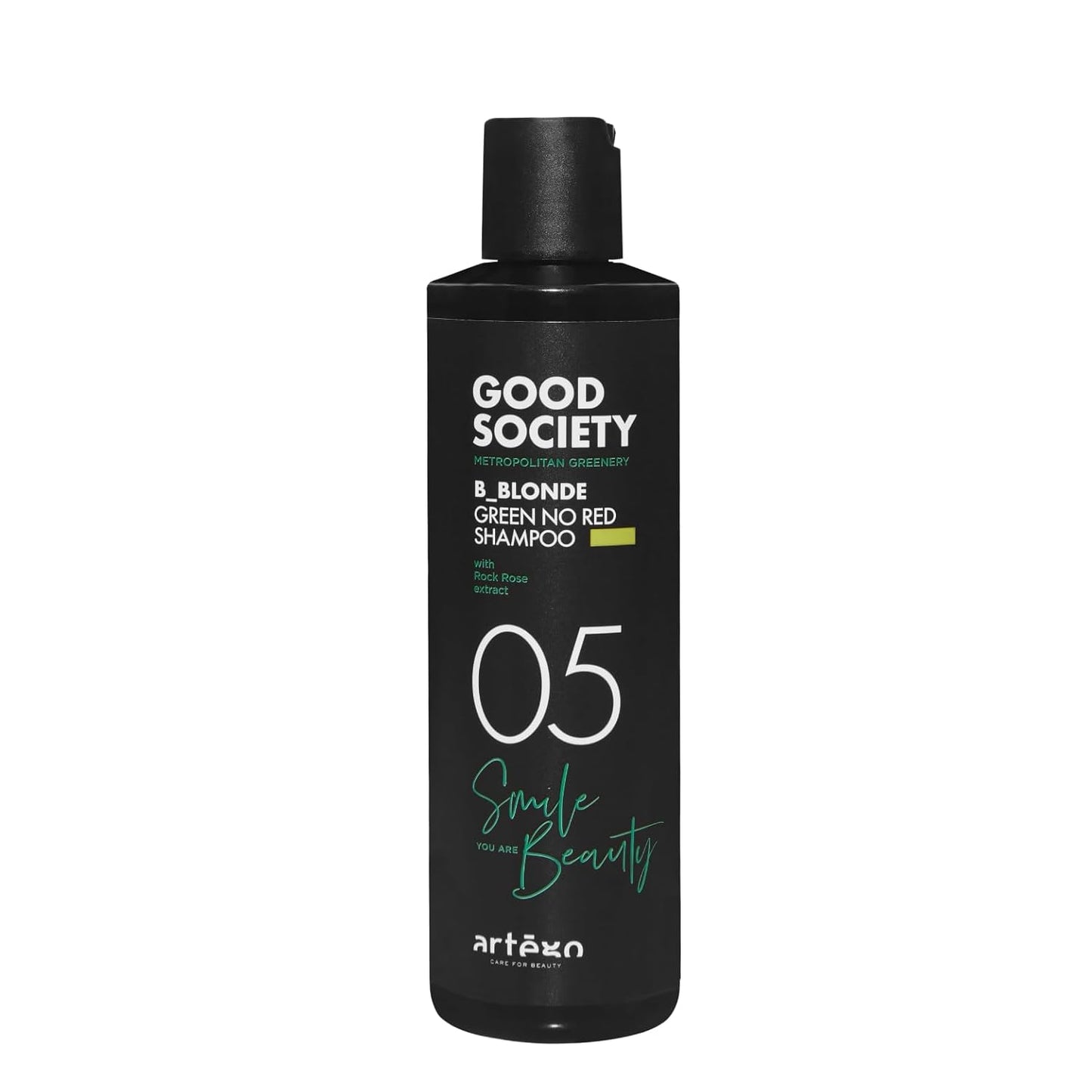 Artègo Good Society B_Blonde Green No Red Shampoo - Tone Neutralizing Formula for Blonde & Bleached Hair | 8.5 fl oz