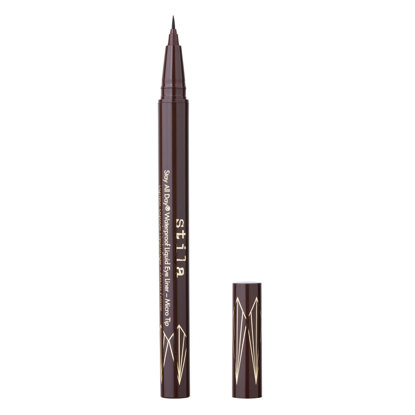 stila Waterproof Liquid Eye Liner, Stay All Day Makeup with Fine Brush Tip Lasting Satin Finish, Smudge-Proof & Transfer-Resistant