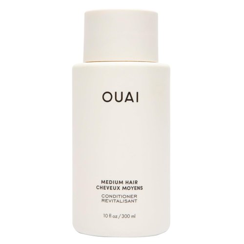 OUAI Medium Conditioner - Hydrating Coconut Oil & Keratin Formula - Strengthens & Adds Shine | 10 Oz