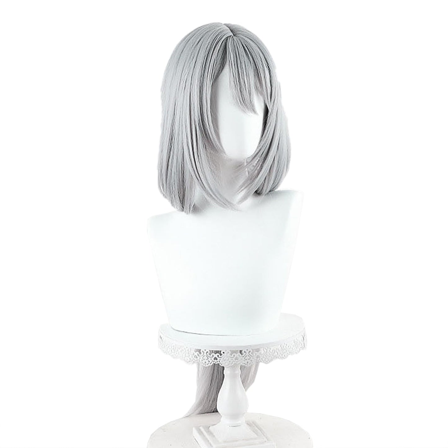 XiongXiongLe Honkai Star Rail Hanya Wig Cosplay Silver White Long Straight Women Costumes Hair Wigs for Girls Cos Anime Game Party Halloween Christmas Daily Wear(Hanya)