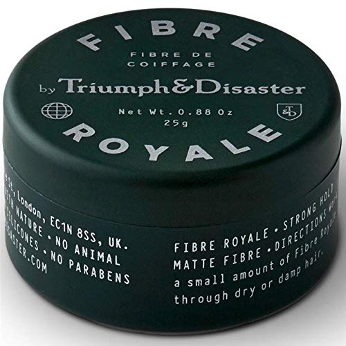 TRIUMPH & DISASTER | Fibre Royale Hair Styling Wax | Strong Hold Pomade for Thick Hair - Natural Finish for Men & Women, 25g