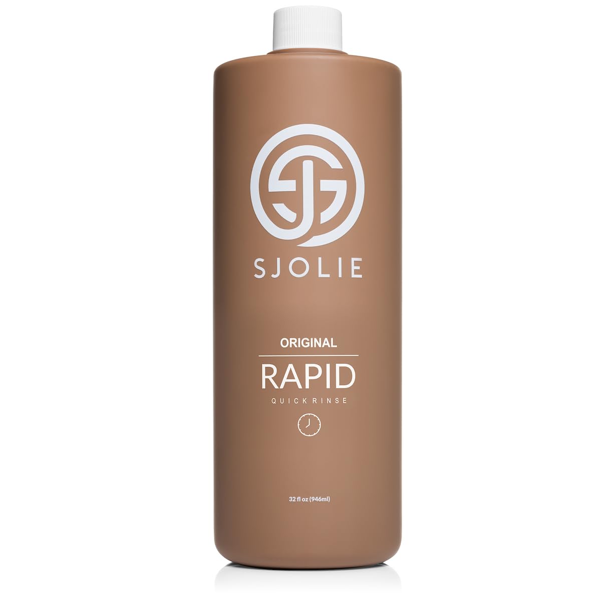 SJOLIE Rapid Spray Tan Solution - One Hour Express Tan with Olive Base | Vegan-Friendly Sunless Tanner (32oz)