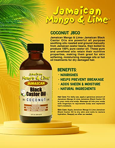 Jamaican Mango Black Castor Oil, Coconut, 4 Ounce