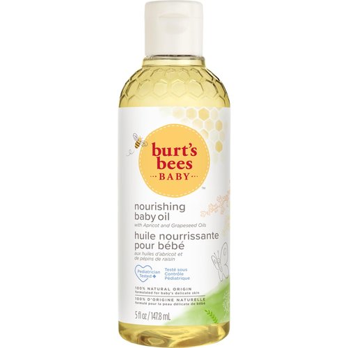 Burt's Bees Baby Nourishing Baby Oil - Gentle Hydration for Soft Skin | 5 Fl Oz