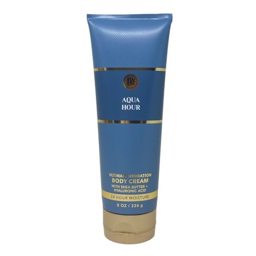 Bath & Body Works Aqua Hour Body Cream & Wash Duo Set | Full Size with Natural Oats Bar Soap