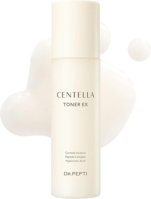 DR.PEPTI Centella Milky Toner EX - Soothing 63% Centella & 8-Type Hyaluronic Acid for Dry Skin | 6.09 fl oz
