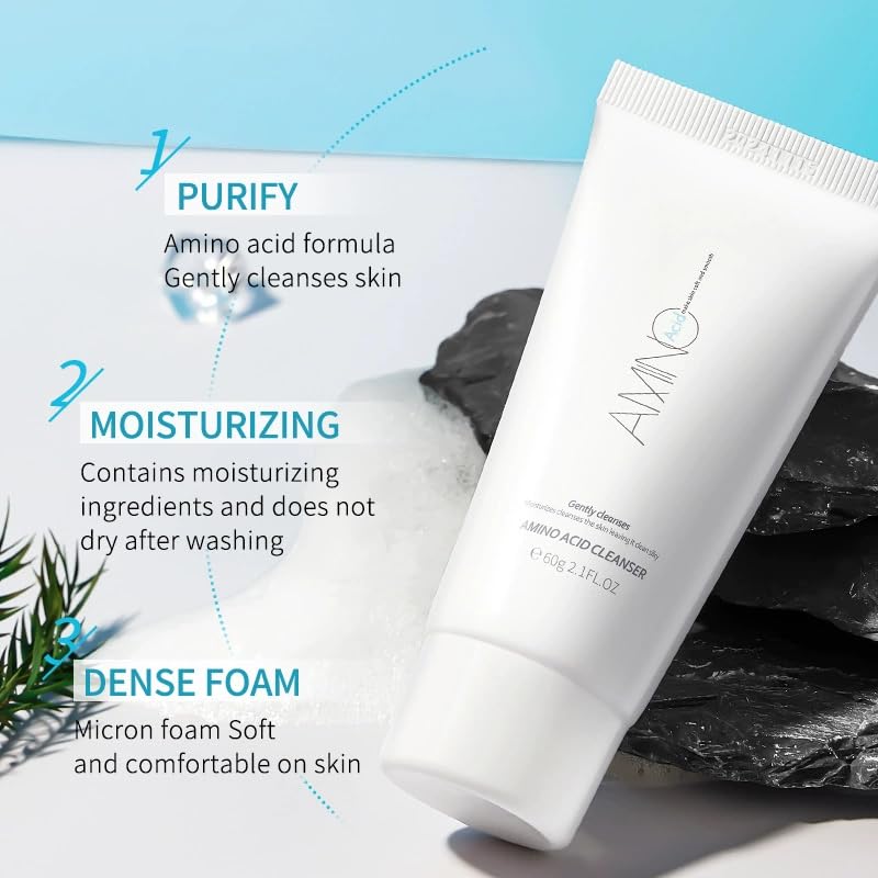 Skiennix Acid Facial Cleansing Mousse - Gentle Hydrating Foaming Face Wash, 2.1 FL.OZ