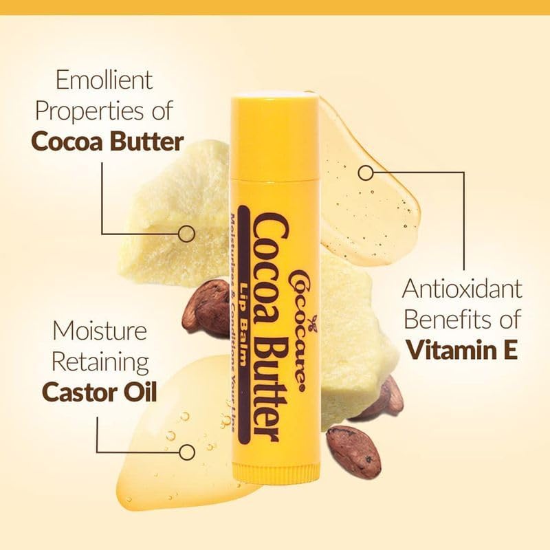 CocoCare Lip Balm - Nourishing Cocoa Butter Formula | 0.15 Ounce Moisturizer