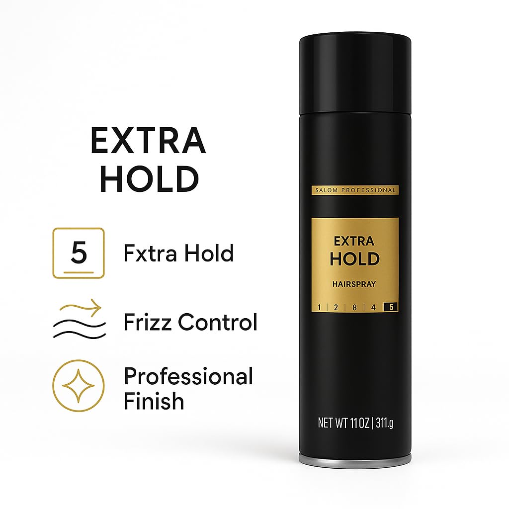 Skiennix Extra Hold Hair Spray - Long-Lasting Control & Frizz Management | Fast-Dry Formula, 11 oz