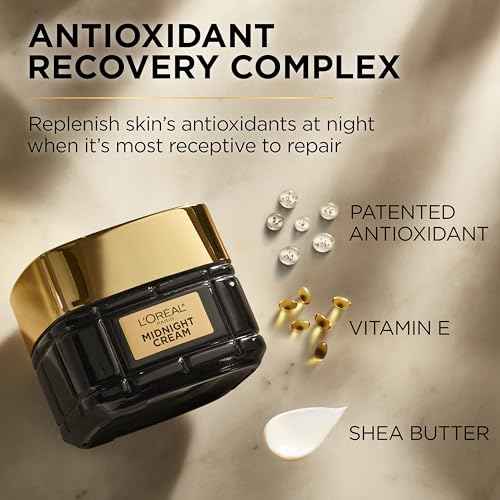 L'Oreal Paris Age Perfect Anti-Aging Midnight Cream, Face Moisturizer to Reduce Wrinkles and Firm Skin, 1.7oz + Serum Sample