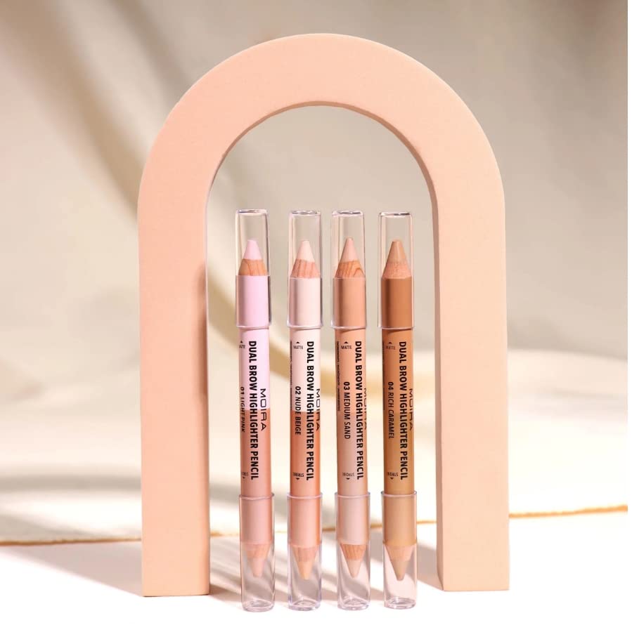 Skiennix Dual Brow Highlighter Pencil - Nude Beige for Perfectly Defined Brows