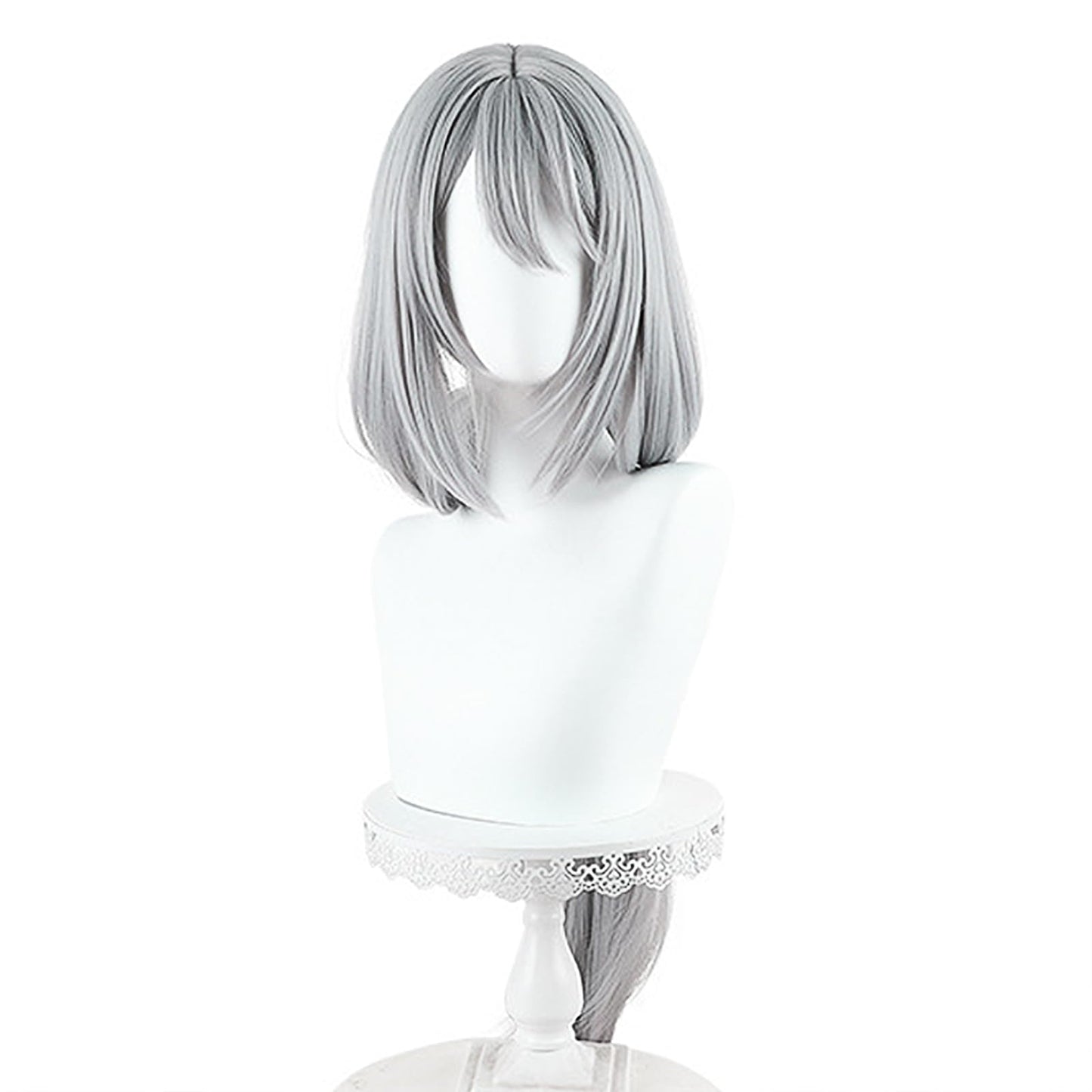 XiongXiongLe Honkai Star Rail Hanya Wig Cosplay Silver White Long Straight Women Costumes Hair Wigs for Girls Cos Anime Game Party Halloween Christmas Daily Wear(Hanya)