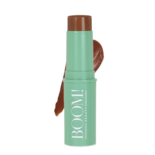 BOOM Beauty Boom Stick Bronzer: 3-in-1 Cream Blush Stick for Eyes, Lips & Cheek, Long-Wearing Blendable & Building Color Vegan Lipstick Pen for All Skin