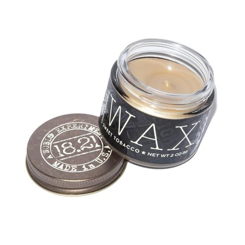 18.21 Man Made Hair Styling Wax - Original Sweet Tobacco Scent, Low Shine Finish, 2oz