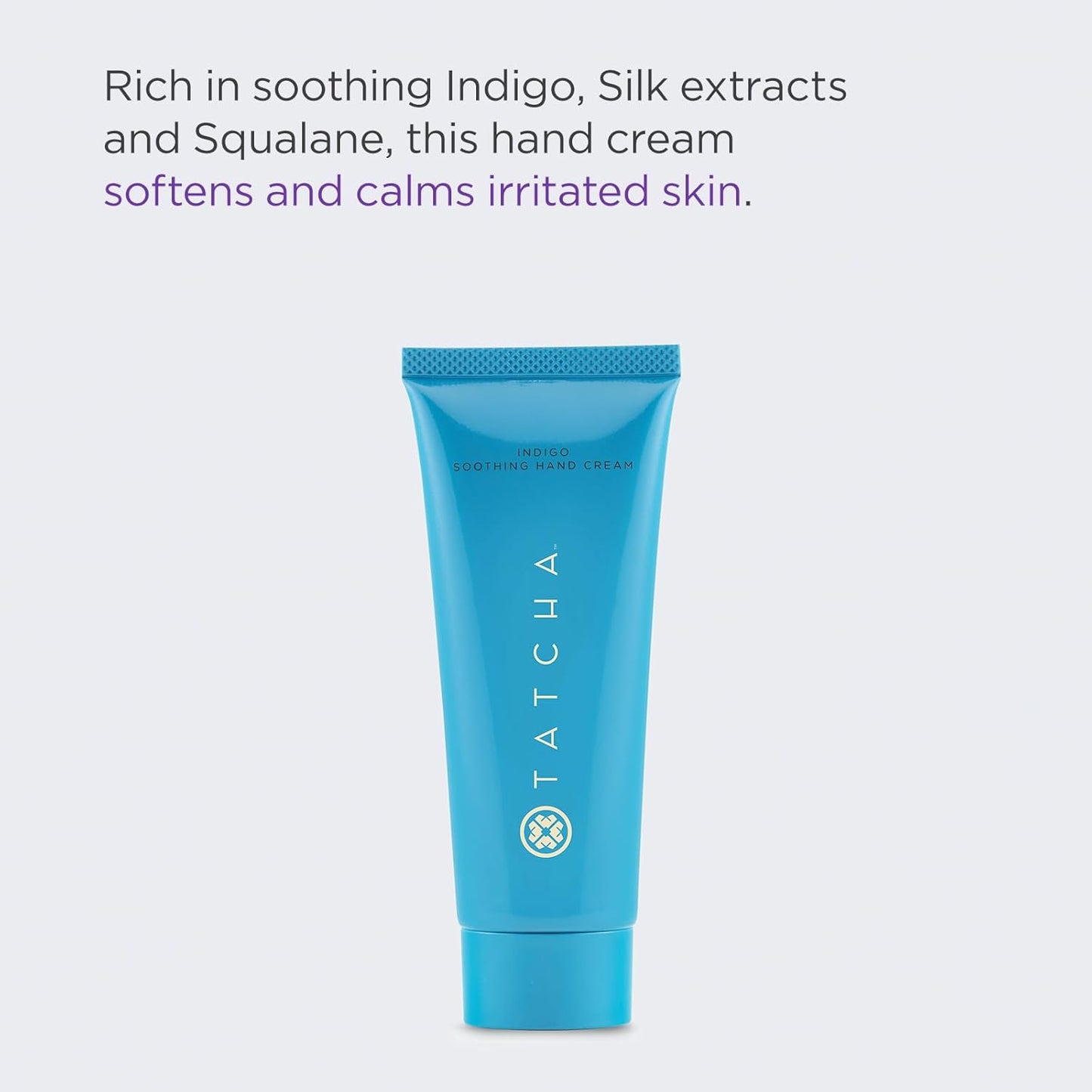 TATCHA Indigo Soothing Hand Cream - Calm Irritated Skin & Deep Hydration, 60 ml | 2 oz