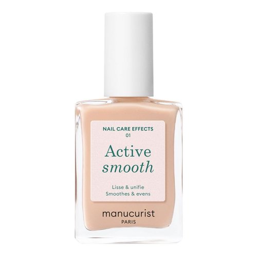 Manucurist Active Smooth 01 Nail Concealer Polish - 2-in-1 Nude Nail Strengthener & Ridge Filler