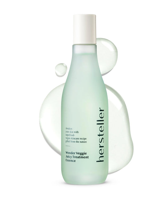 Hersteller Wonder Veggie Juicy Treatment Essence 150ml, 5.07 Fl Oz Superfood Kale Leaf Extract Vegan Facial Skin Hydrating Soothing Korean Skincare
