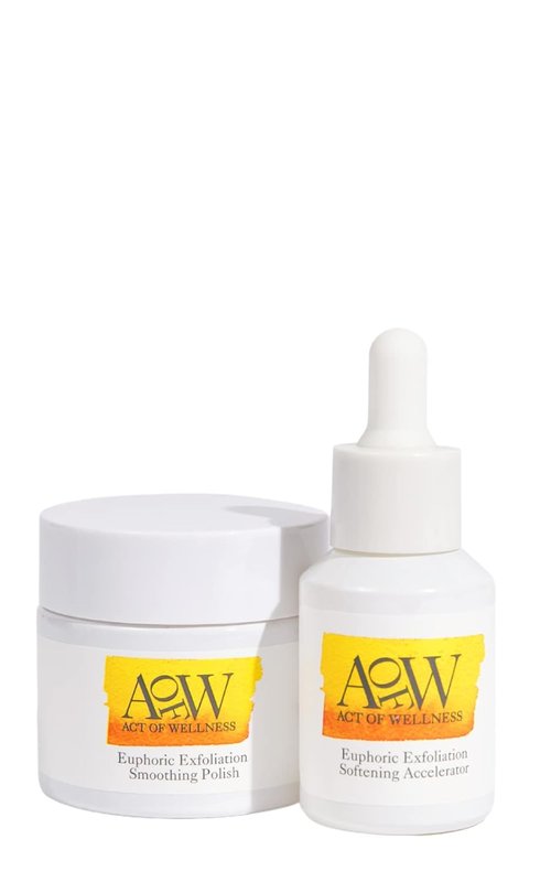 Euphoric Exfoliation Facial Peel - Weekly Treatment for Soft, Smooth Skin | Vegan Lactic & Glycolic Acid (2oz & 1oz)