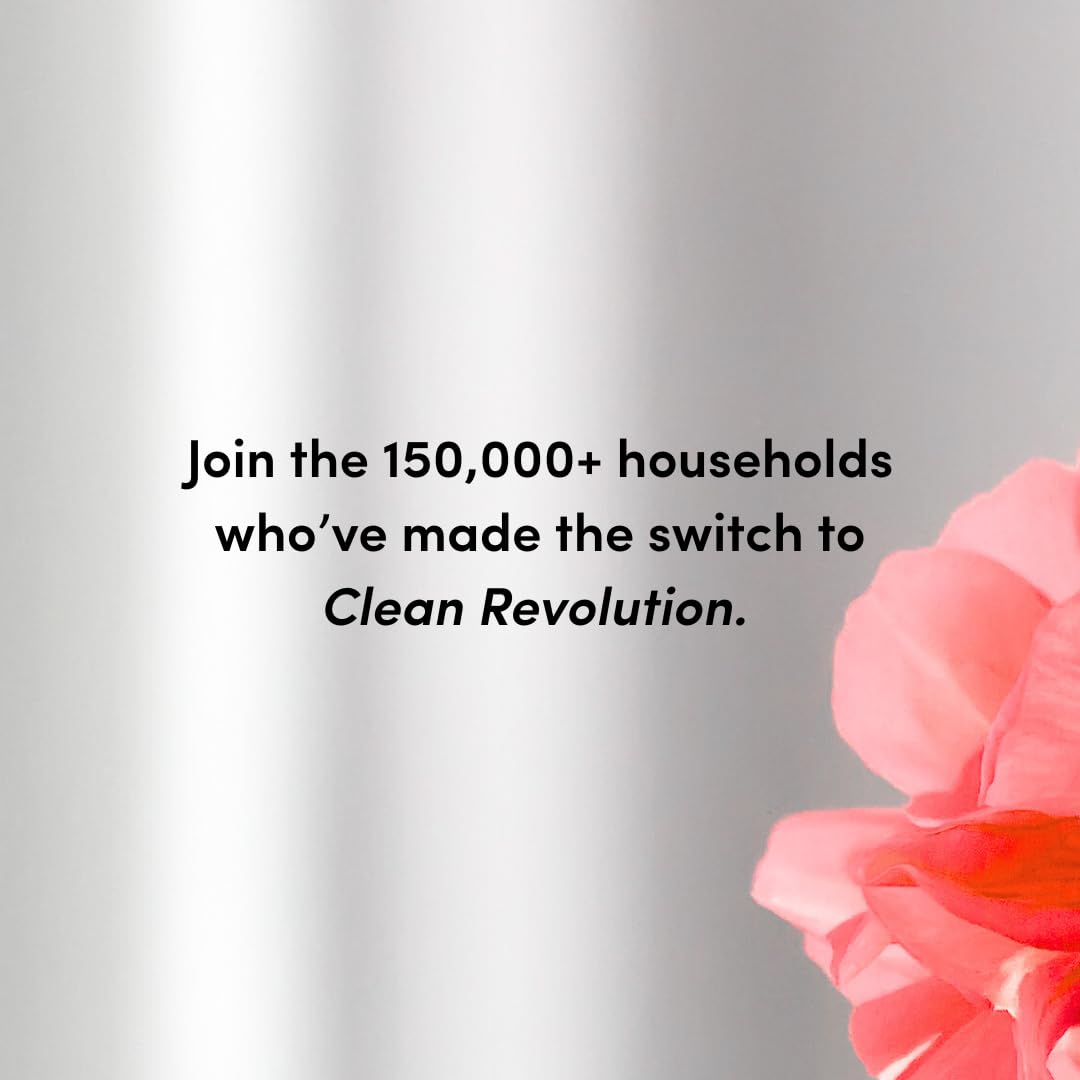 Clean Revolution Foaming Hand Soap - Gentle & Moisturizing Formula with Real Essential Oils | Geranium Mint, 128 Fl Oz