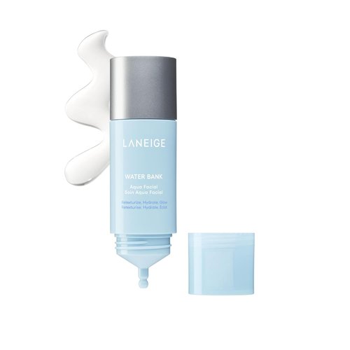 LANEIGE Water Bank Aqua Facial Serum - Hydrating & Exfoliating K-Beauty Serum with AHA/BHA/PHA | Smooth, Radiant Skin