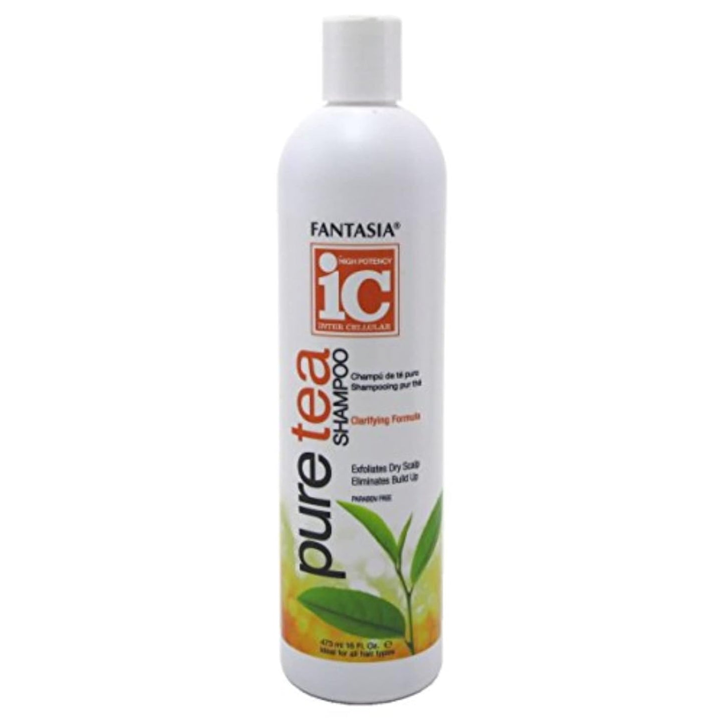 Fantasia Shampoo - Pure Tea Formula for Healthy Hair - 16oz | 3 Pack