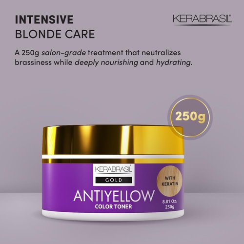 Antiyellow | Hair Treatment to Neutralize Brassy Tones & Enhance Cool Blonde – Deep Hydration for All Hair Types