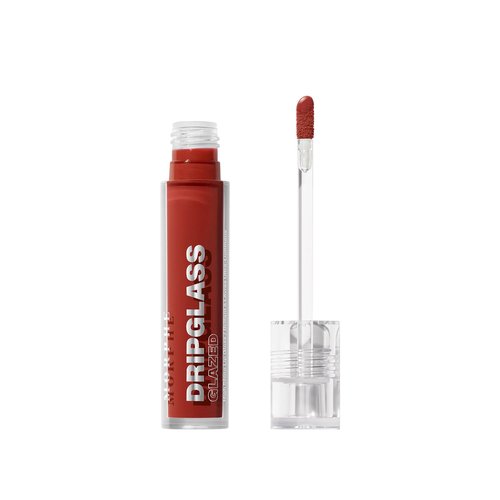MORPHE Dripglass High Shine Lip Gloss - Semi-Sheer & Full Coverage with Glass-Like Shine - Infused With Squalane & Vitamin E - Unbreakable Brick (0.13 Fl Oz)