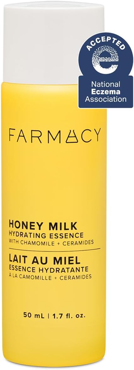Farmacy Honey Milk Face Essence - Hydrating Milky Toner with Honey & Ceramides | Soothes & Strengthens Skin Barrier (50ml)