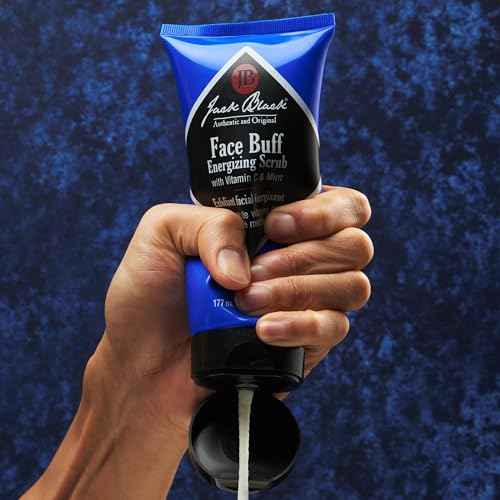 Jack Black Face Buff Energizing Scrub - Mens Face Wash & Pre Shave Scrub, Face Cleanser for Men, Pre Shave for Men, Mens Facial Cleanser, Mens Face Scrub, Exfoliating Face Wash, Jack Black Face Scrub
