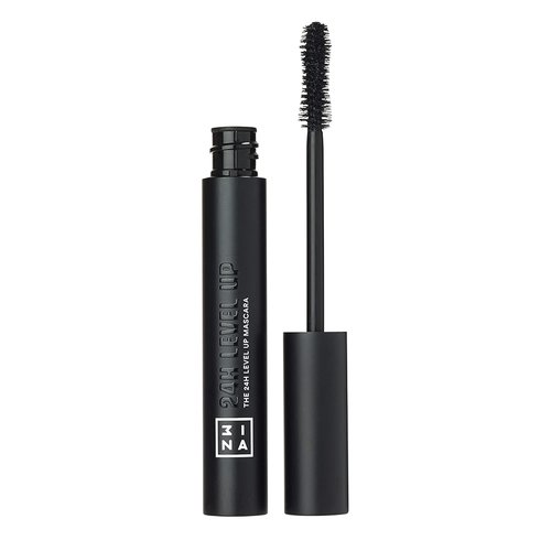 3INA The 24H Level Up Mascara - Intense Black Volume & Length with Hourglass Brush - Vegan & Cruelty-Free | 0.27 oz