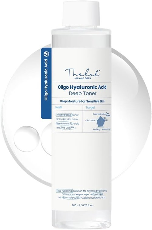 **THE LAB by BLANC DOUX Oligo Hyaluronic Acid Hydrating Toner - pH Balanced, Alcohol-Free, 200ml**