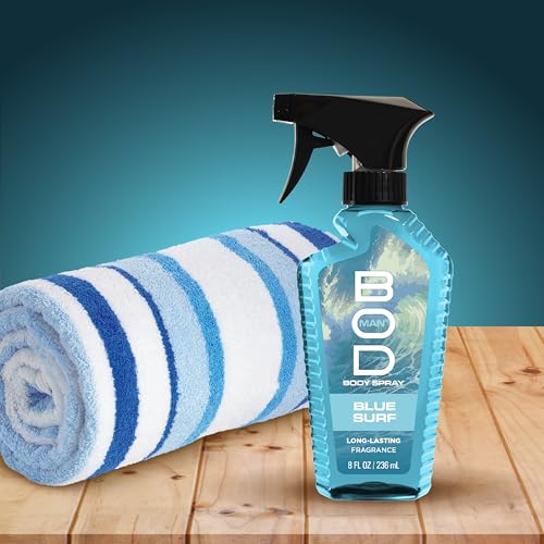 BOD man Fragrance Body Spray, Black, 8 fl oz (Pack of 2)