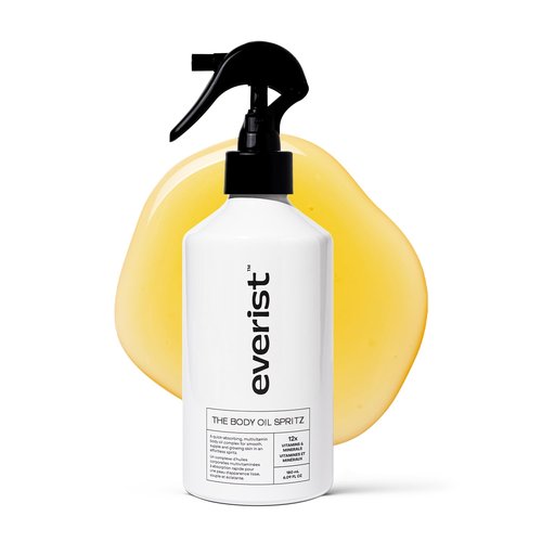 Everist Body Oil Spritz - Lightweight Waterless Vitamin-Infused Dry Body Oil with Vitamin C & E | 6.1 fl oz