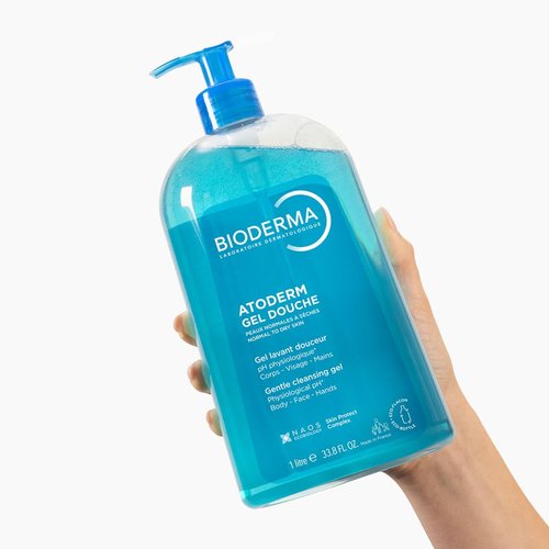 Bioderma Atoderm Hydrating Shower Gel - Moisturizing Cleanser for Normal to Dry Skin