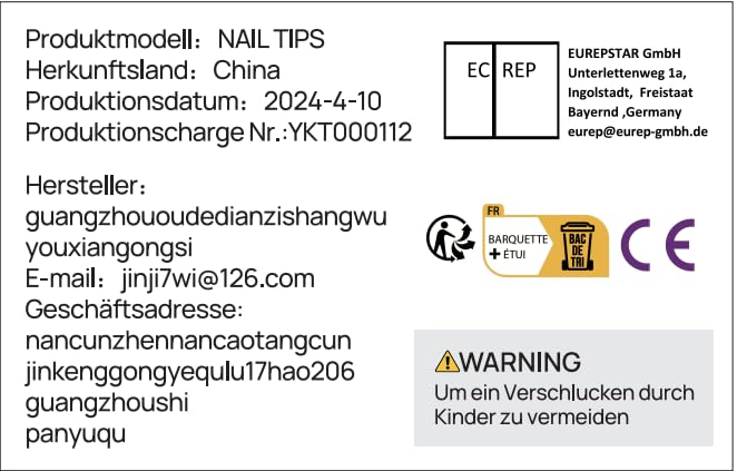 Long Fake Nails - Clear Acrylic Coffin Shaped Ballerina Nails Tips BTArtbox 500pcs Full Cover False Artificial Nails with Case for Salons and DIY Nail Art, 10 Sizes