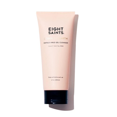 Eight Saints Down To Earth Mud Gel Face Wash - Natural Anti-Aging Cleanser | Gentle & Hydrating, 6.7 Oz