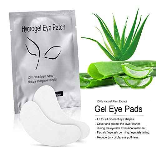 Ocim 100 Pairs Under Eye Pads Lash Extensions,100% Natural Hydrogel Gel Eye Patches for Lashes Extension/Eyelash Tinting