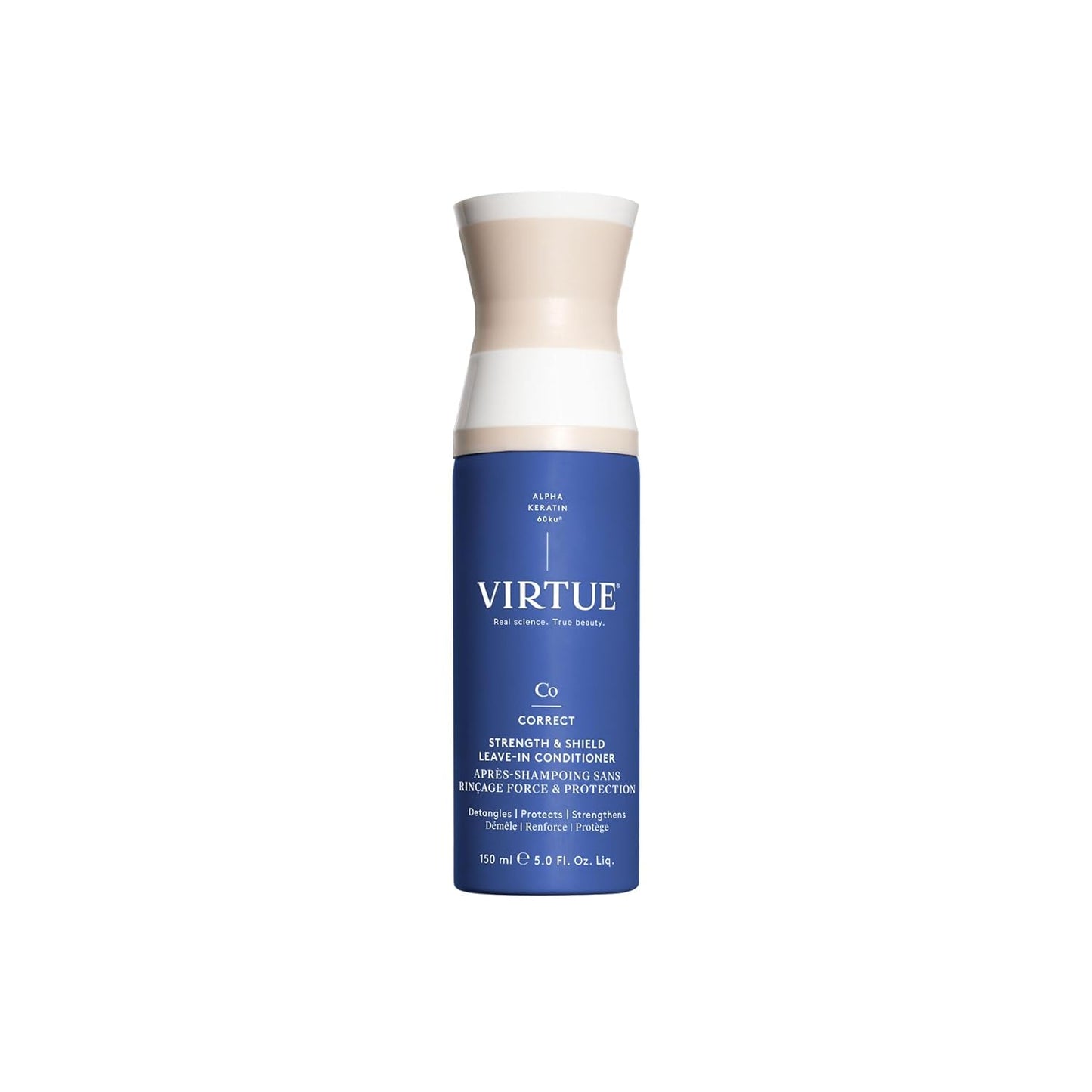 VIRTUE Strength & Shield Leave-In Conditioner - Detangles & Strengthens All Hair Types | 5 Fl Oz